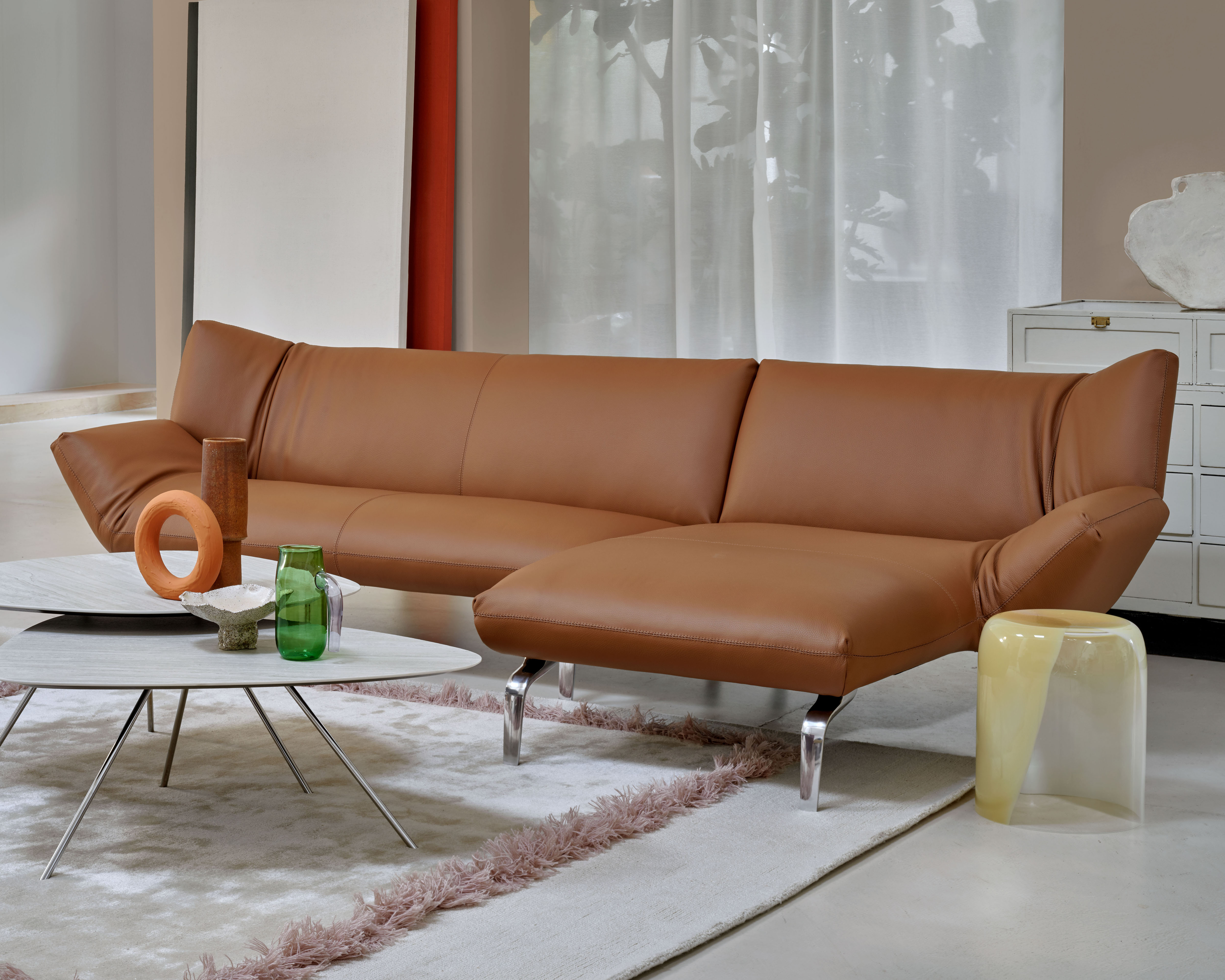 Canapé Devon de Leolux en cuir Senso