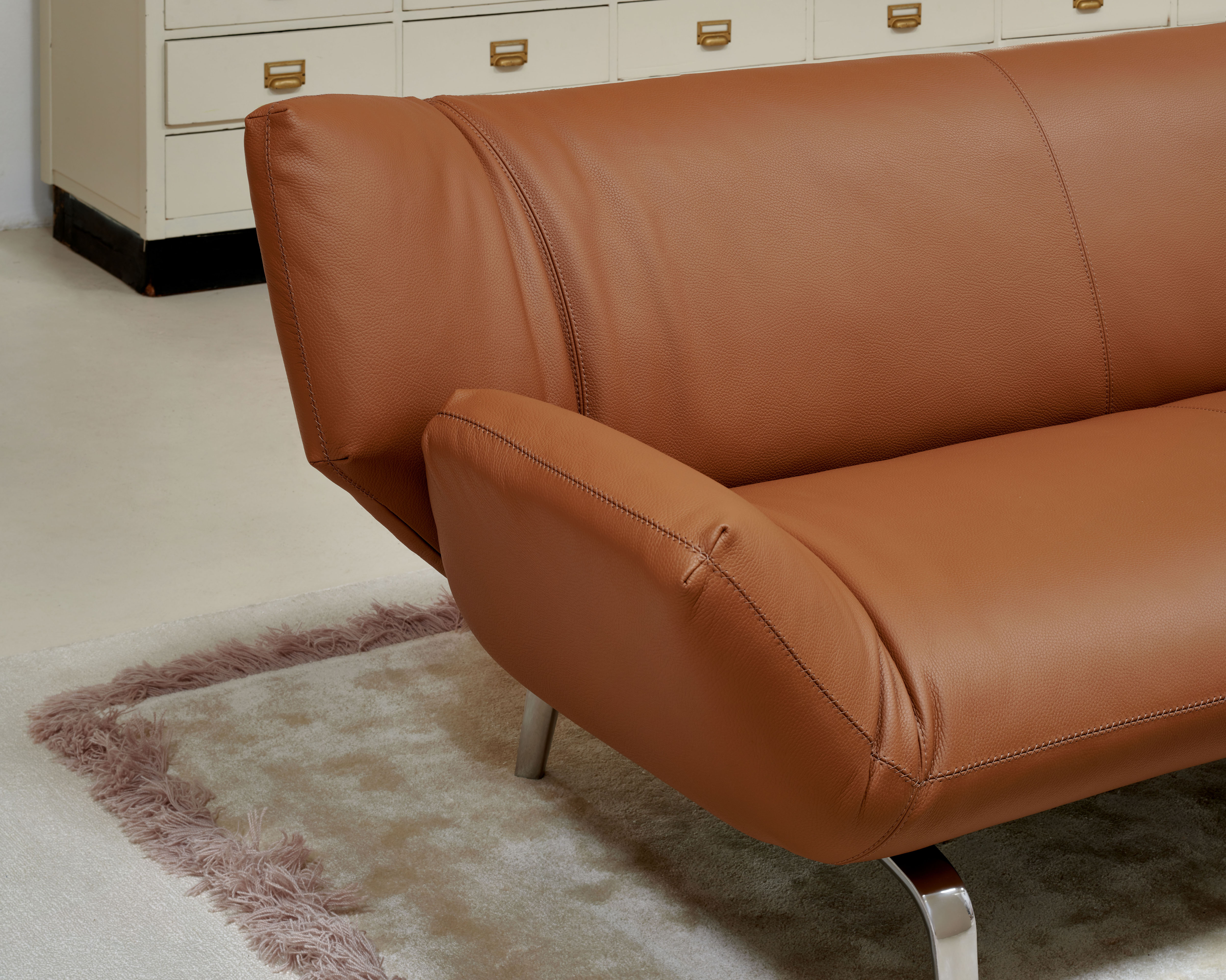 Canapé Devon de Leolux en cuir Senso