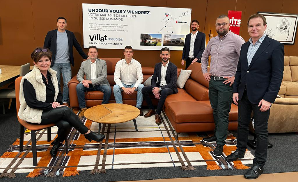 Toute l'équipe de Villat Meubles à la Foire du Jura 2023