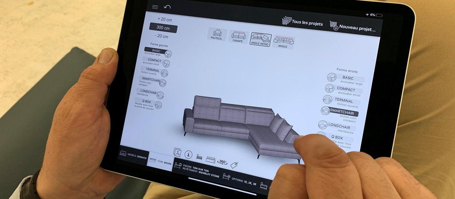 Votre canapé sur-mesure tous les 20 centimètres