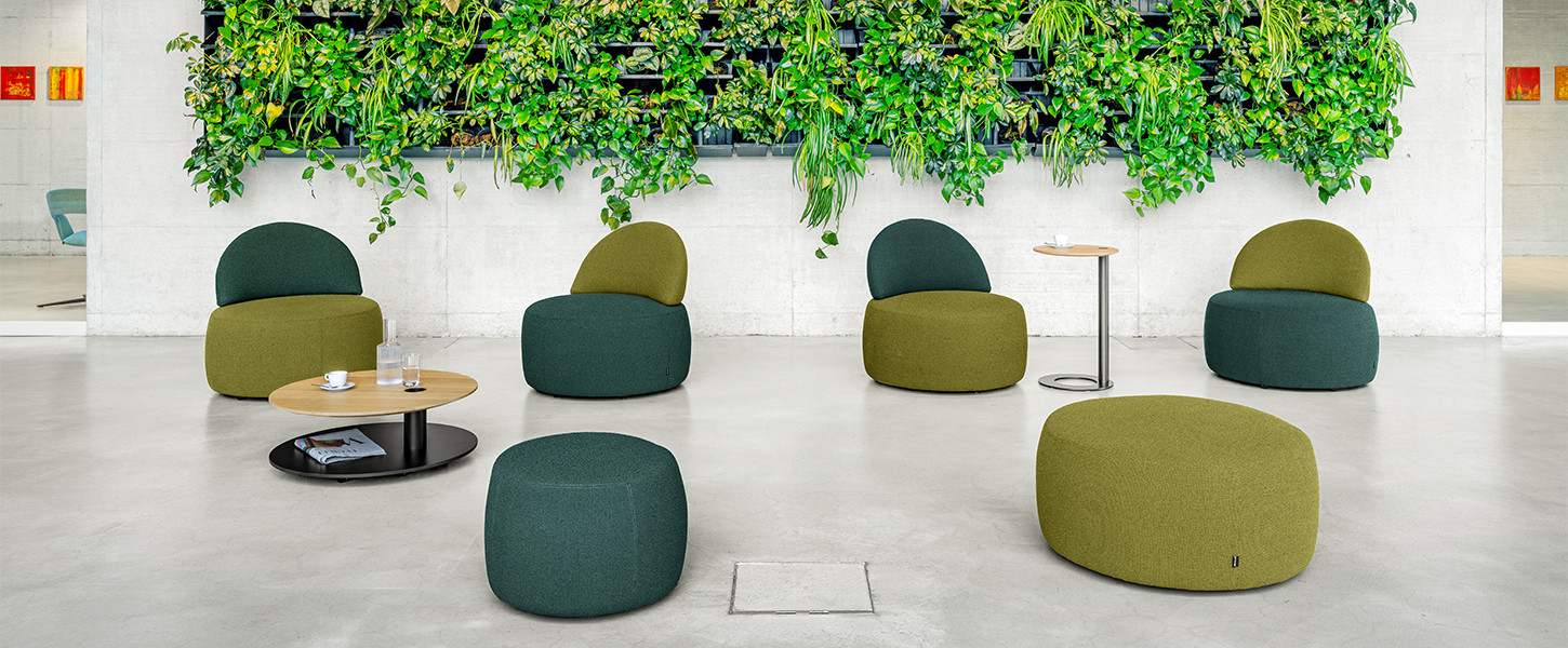 La gamme de poufs Incycle de Girsberger