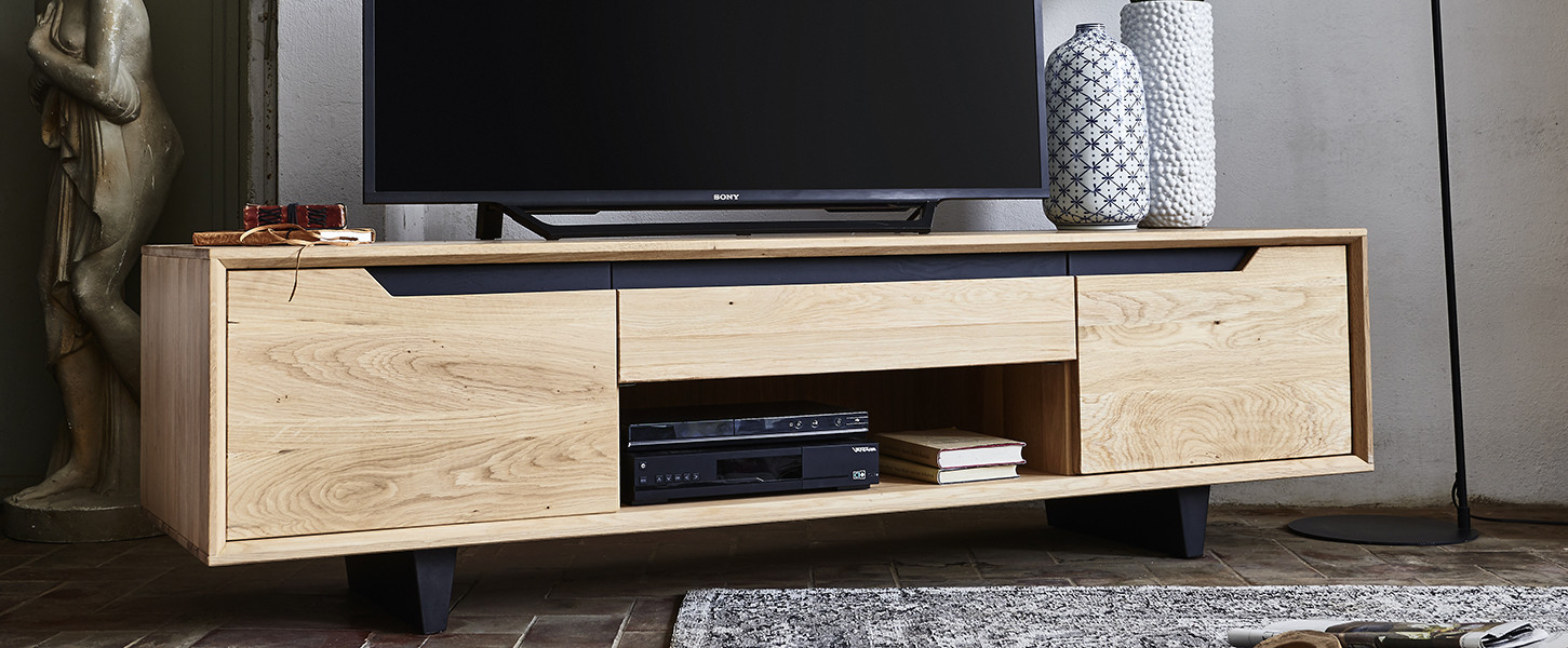 Meuble TV Extreme en chêne massif