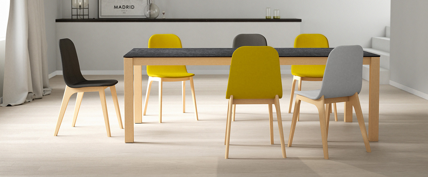 Table Quadra Nova et chaise nuba