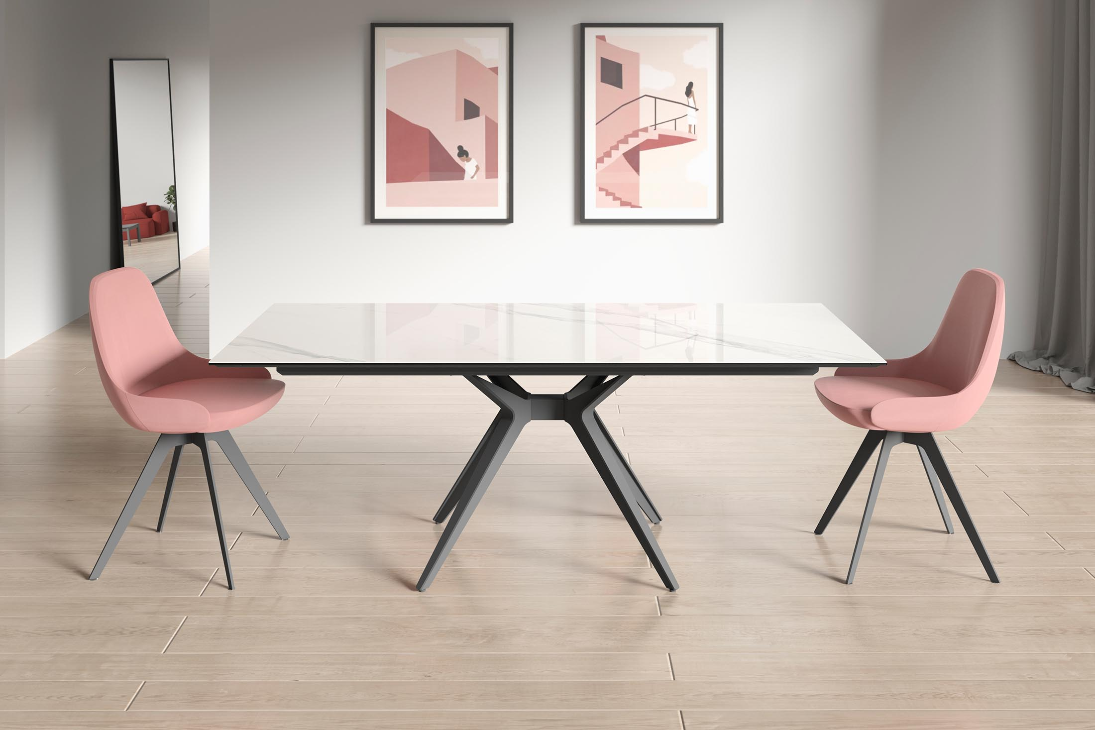 Table Pisa et chaise Infinity