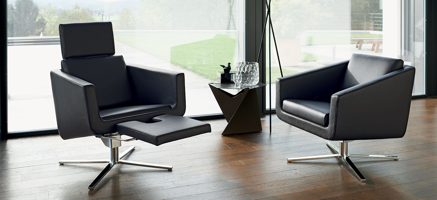 Fauteuil Pavo en cuir