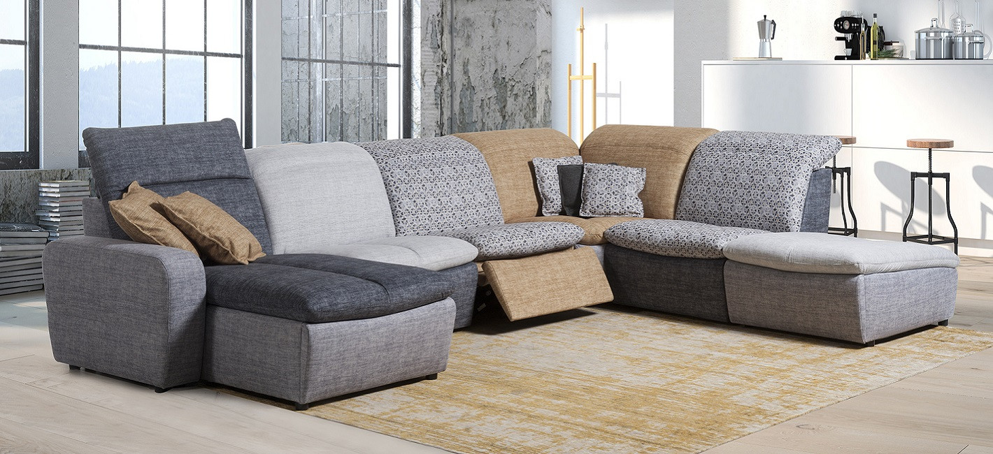 Canapé Elsy en tissu