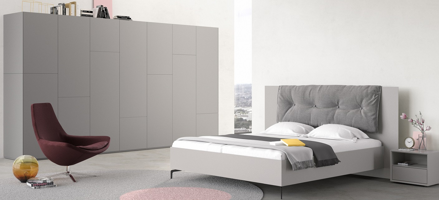 Lit et chevet B3 et Armoire Soma