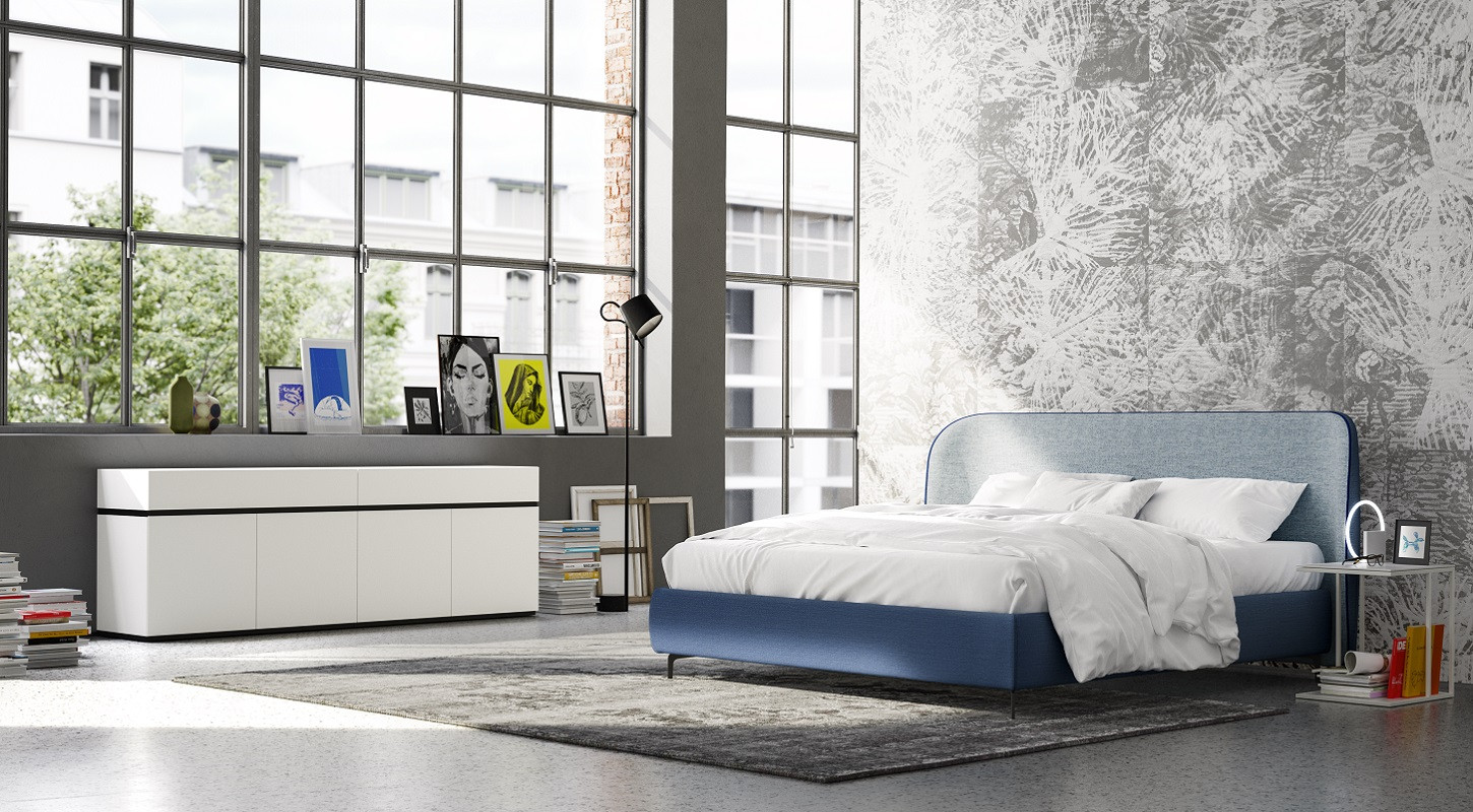 Lit Luno,  Table d'appoint T3 et Sideboard Alea