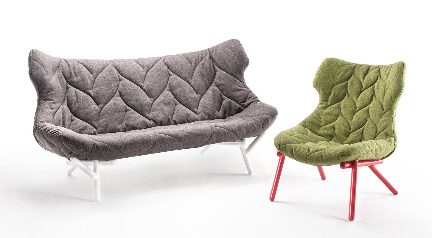 Canapé et fauteuil Foliage en tissu