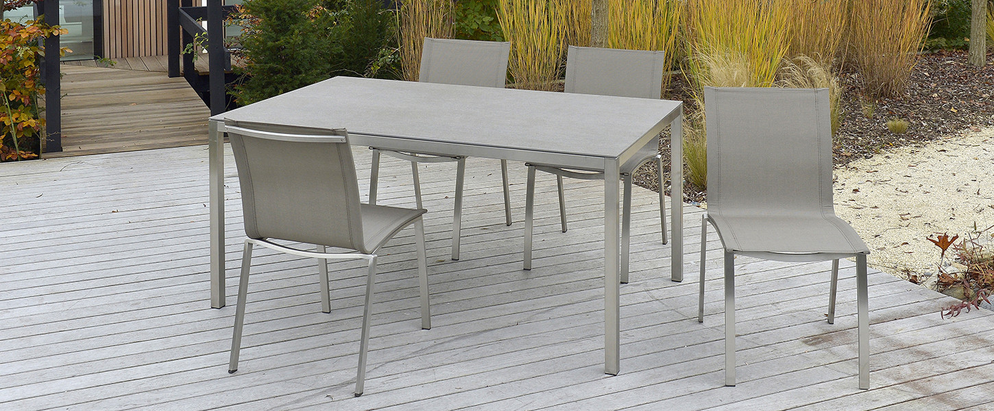 Table Olympia et chaise Sima