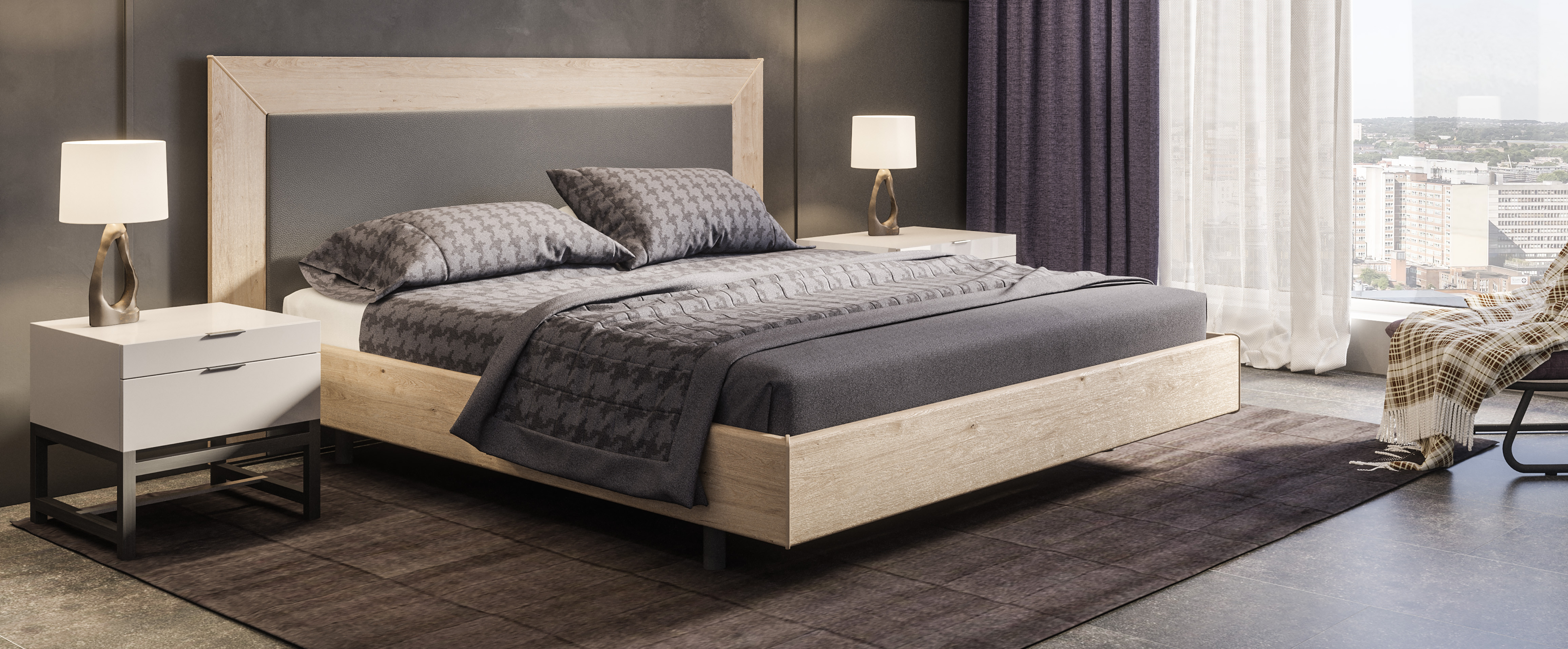 Lit Click avec tête de lit Pillow