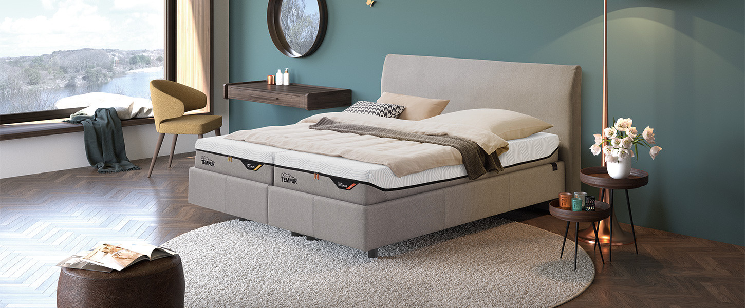 Boxspring avec literie