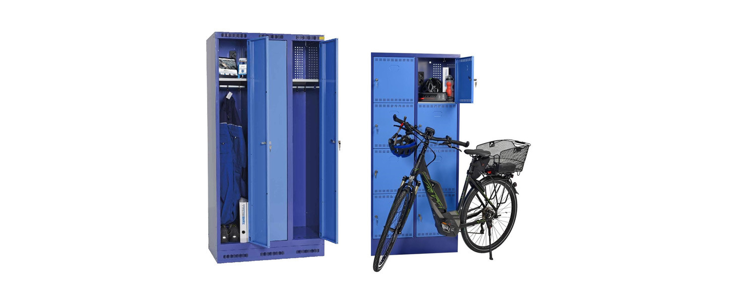 Vestiaire et casiers avec recharge électrique