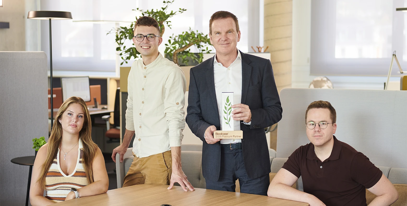 Villat Bureau récompensé par le trophée Steelcase Platinium Partner